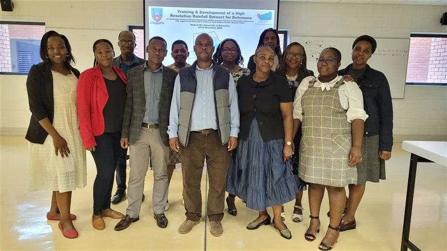 Workshop participants and RAMP Lab team at the University of Botswana, November 2025